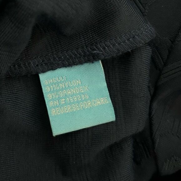 J.McLaughlin Textured Knit Jacquard Crew Neck Cap Sleeve Swing Dress Navy Blue - Picture 8 of 8